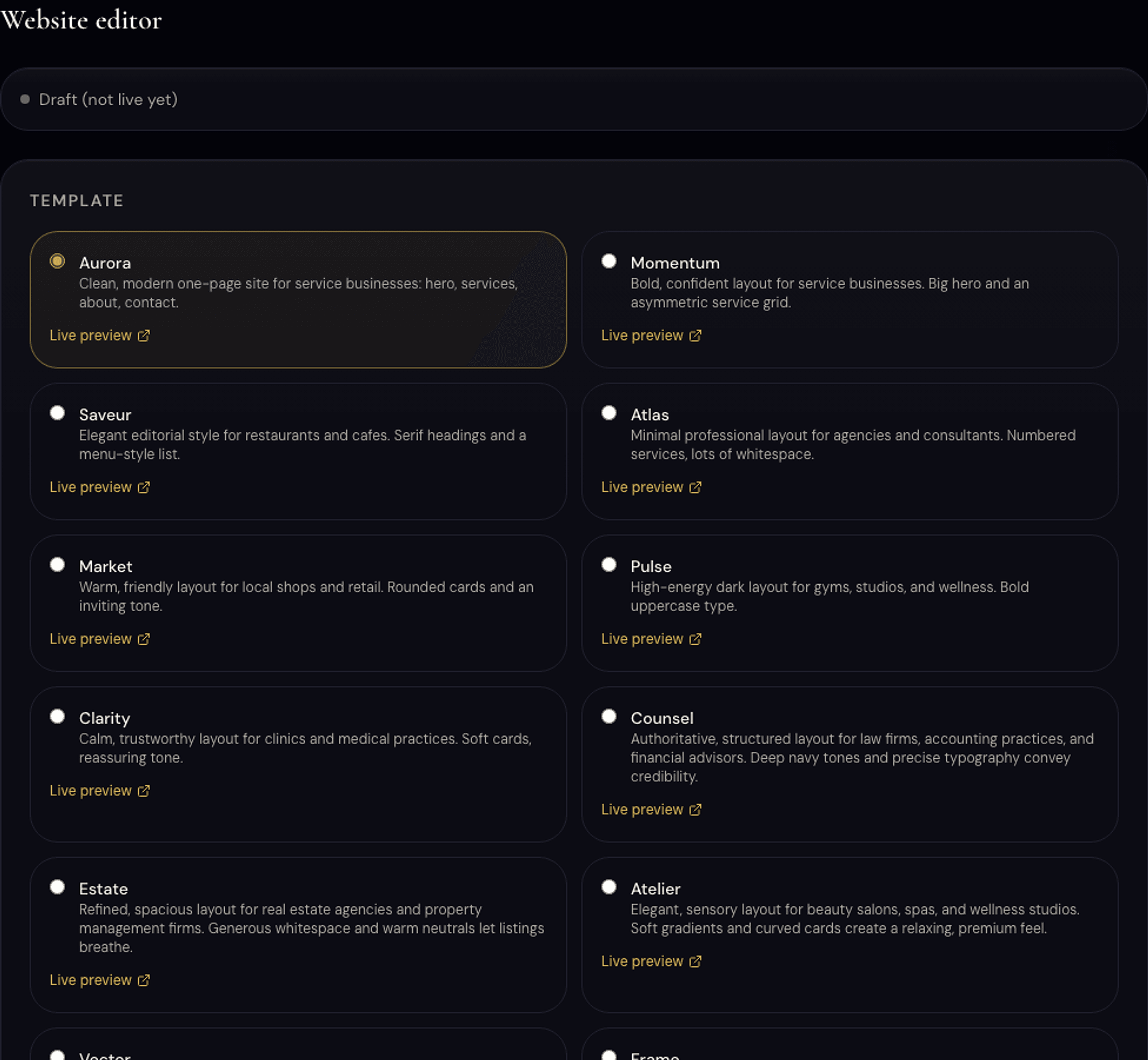 Build and publish a website